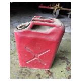 Metal gas can.