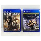 2 PS4 Games Mad Max  & Destiny