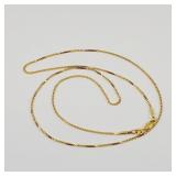 Chain Necklace Stamped 18kt Gold Filled 24' Long