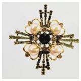 Crystal Brooch