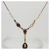 Y Necklace Stamped Avon 16' Long