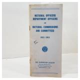 1963 Pamphlet National Defense Dept Officers