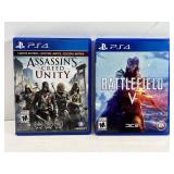 2 PS4 Games Assassins Creed & Battlefield V