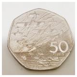 1994 50th Ann of D-Day 50 Pence Coin England