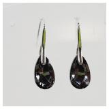 Black  Crystal Earrings