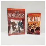 2 Softcover BOOKS Rum Runners & The Alamo