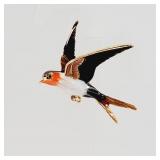 Enamel Bird Brooch