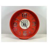 Vintage Route 66 12' Clock Working Condition
