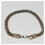 Vintage Rhinestone Bracelet 7' Long