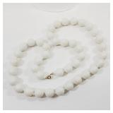 Vintage 1960's White Beaded Necklace