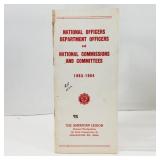 1964 Pamphlet National Defense Dept Officers