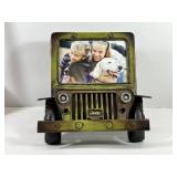 Metal Jeep Frame Holds 4 x 6' Photo