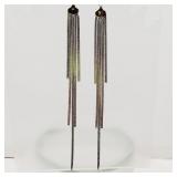 EXTREMELY Long chain Earring Almost 8'