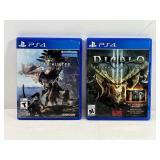 2 PS4 Games Monster & Diablo