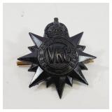 Victoria Rifles of Canada Cap Badge Subdued