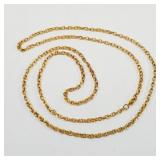 Vintage Goldtone Sweater Necklace Chain 32'