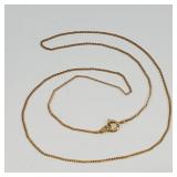 Goldtone Chain Necklace 18' Stamped SN