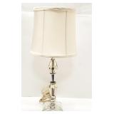 Vintage Crystal Lamp 18' tall Works