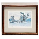 Signed Michael Cleary Print Lake Joseph Muskoka