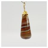 Vintage Banded Agate Pendant