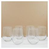 Set  of 6 Stemless Wine Glasses