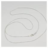 Silver Chain Necklace Stamped 925 30'