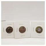 3 Collectible Canadian Quarters 25ï¿½ 1 is Colorized