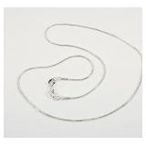 Silver Snake Chain Necklace Stamped 925 16'