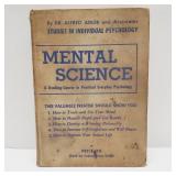 1936 Hardcover Book Mental Science Psychology