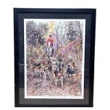 Print Along the Green Lane Signed E. Bordessa