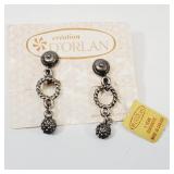 Vintage D'orlan Earrings on Original Card Clip on