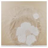 Huge Crystal Round Serving Platter 14'