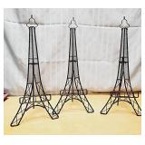 3 Eiffel Tower Art or Plate Easel