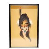 Gerda Christoffersen Native American Girl Print