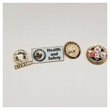 Lot  of 4 Lapel Pins