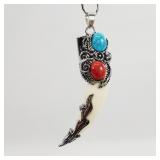Tribal Inspired Tooth Pendant