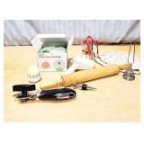 Kitchen Lot Rolling Pin Can Opener etc