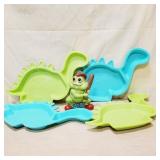 Funky Vintage Lot Coin Bank and Dinosaurs