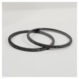 Crystal Gun Metal Bracelet