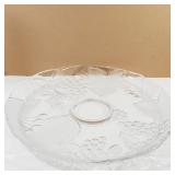 Huge Crystal Round Serving Platter 14'