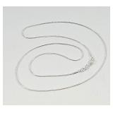 Silver Snake Chain Necklace Stamped 925 20'