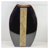 HUGE Black Designer Vase 18' tall