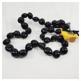 Hawaiian Black Kukui Nut Lei 34' Necklace