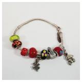 Vintage Add-A-Bead Bracelet Loaded with Beads