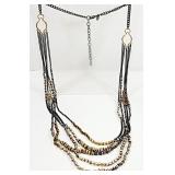 Multi-Strand Necklace 32' Signed Joan Rivers