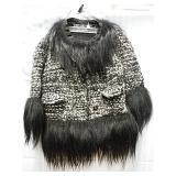 Winter Coat Faux Fur Trim Golce & Gabbana