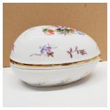 Vintage Shackman Porcelain Floral 2 Piece EGG