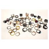 Lot of 50 Rings Various Sizes