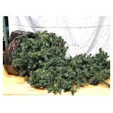 Large Bag of Garland and 2 Wreaths