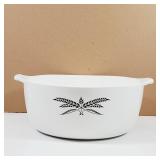 Vintage Anchor Hocking Casserole Dish Black Wheat